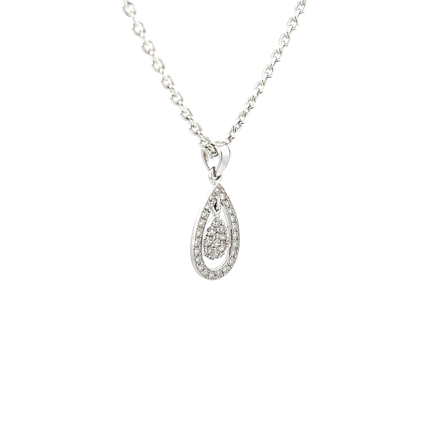 Pendant w/ 9 Diamonds (.17) & 23 Diamonds (.24)