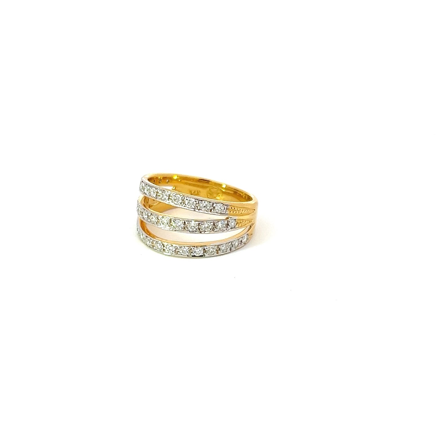 Lady's Ring w/ 39 Diamonds 14K Yellow Gold