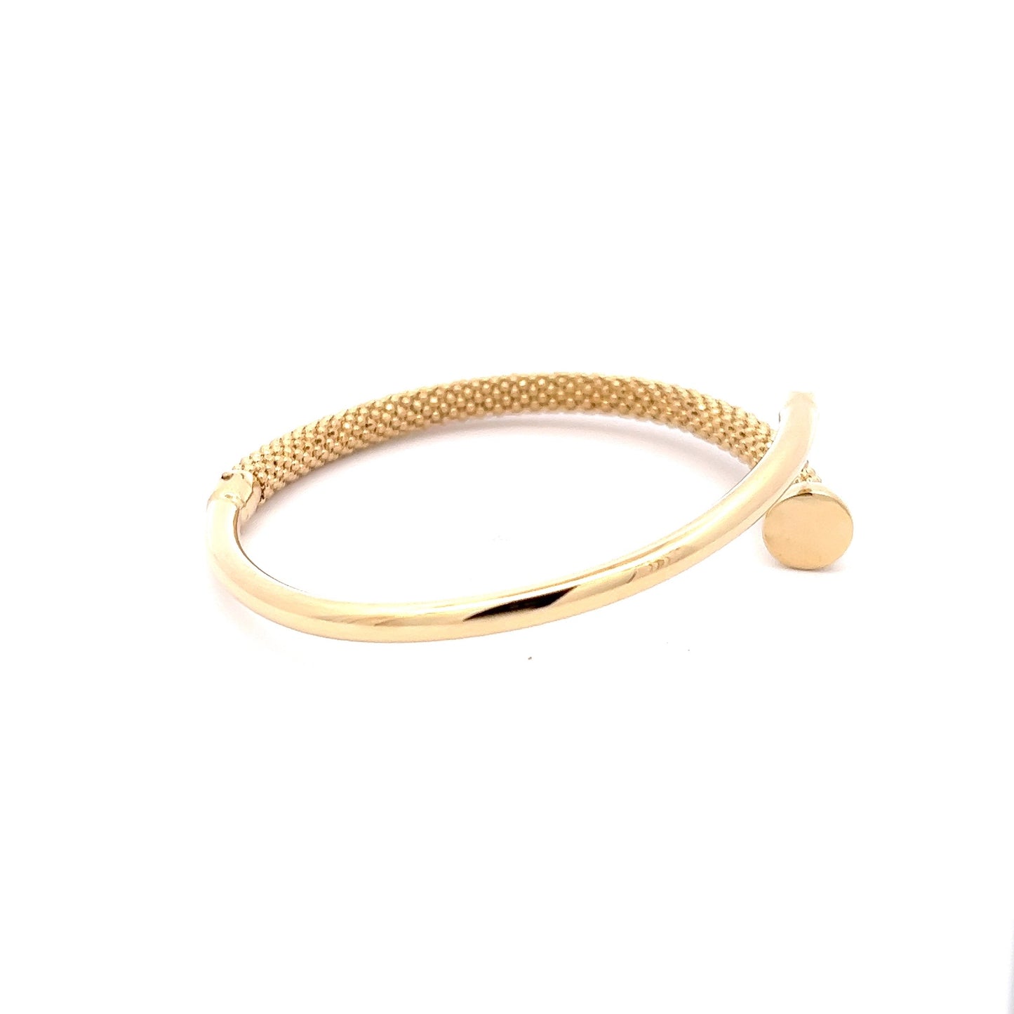 Bangle Nail Matte & Shiny 18K Yellow Gold