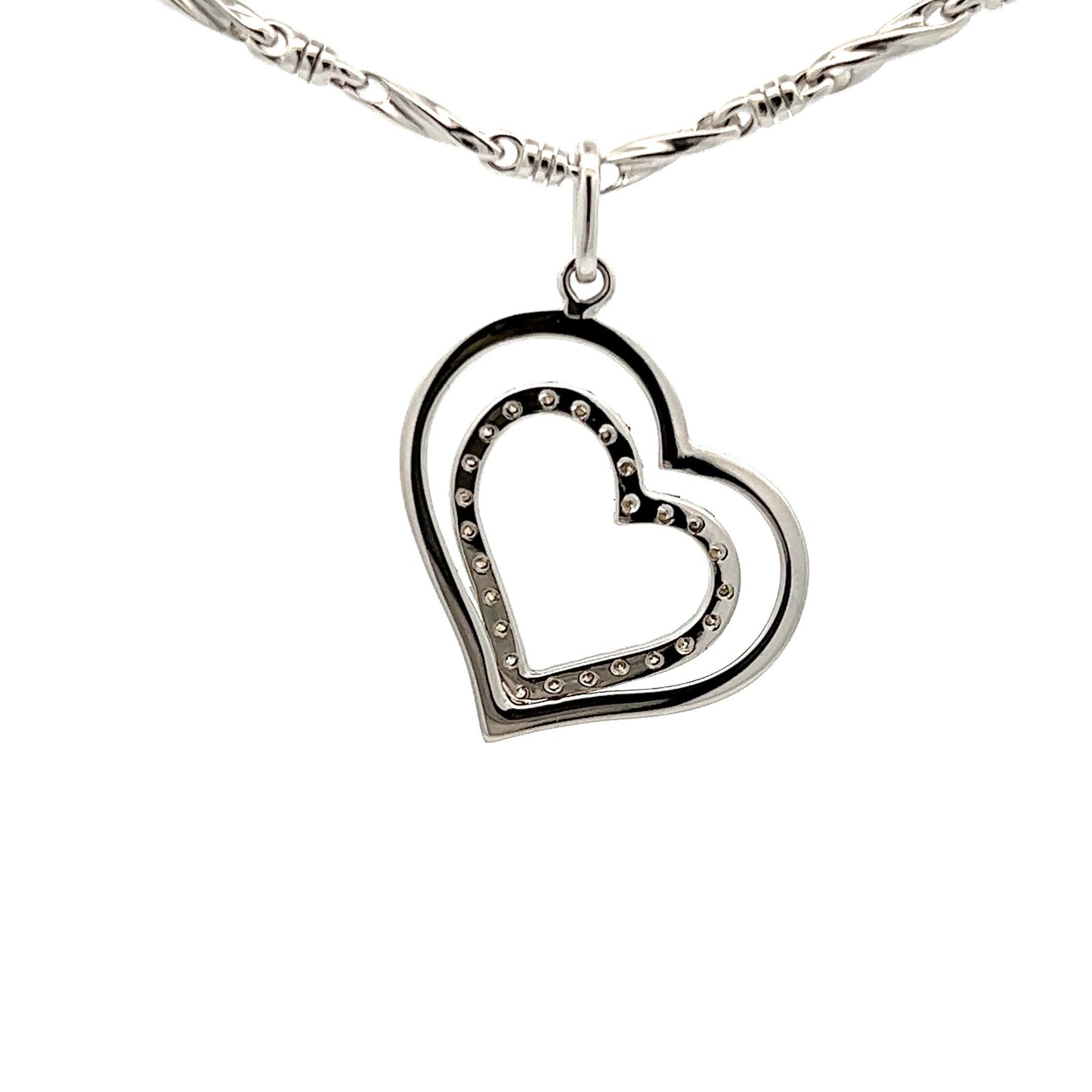 Pendant Heart w/ 25 Diamonds