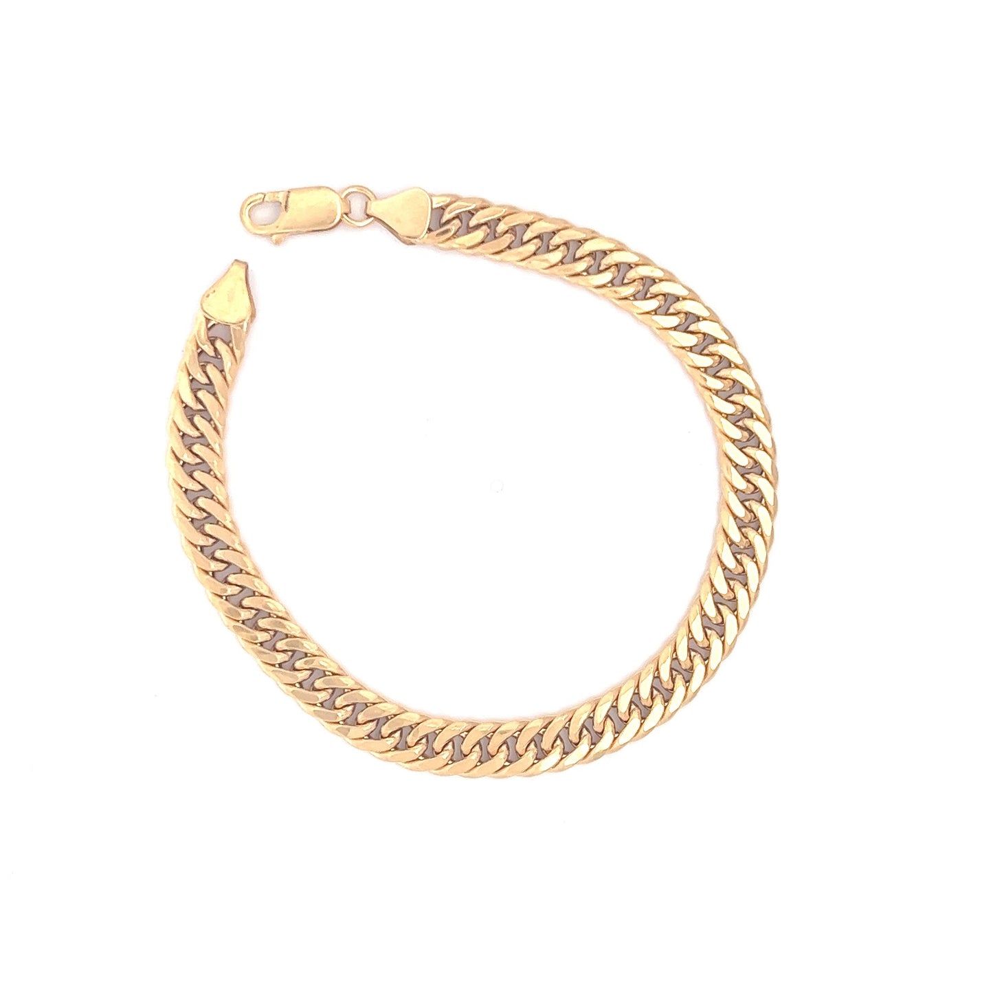 Men's Bracelet Curb 18K Yellow Gold