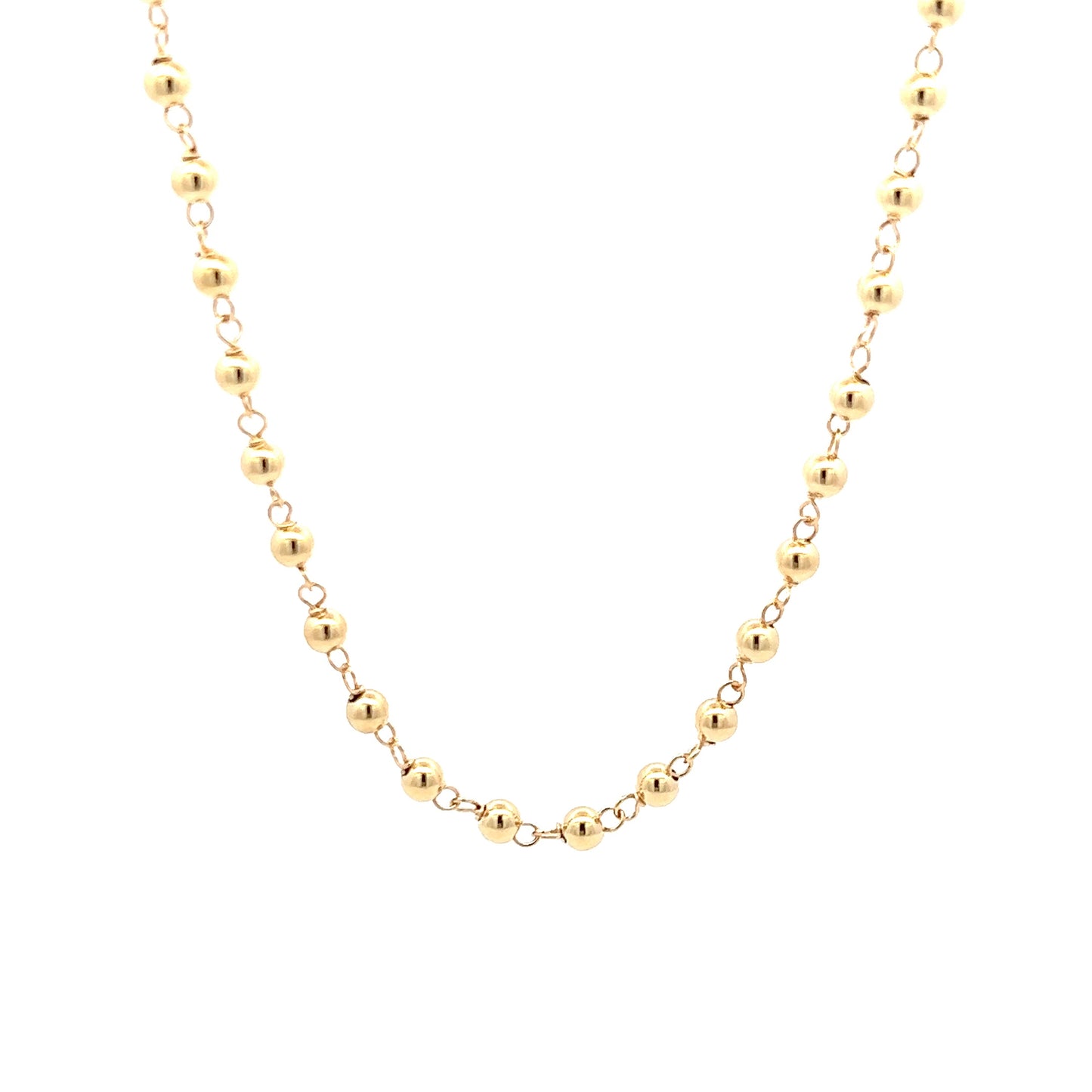 Necklace Bead 18K Yellow Gold