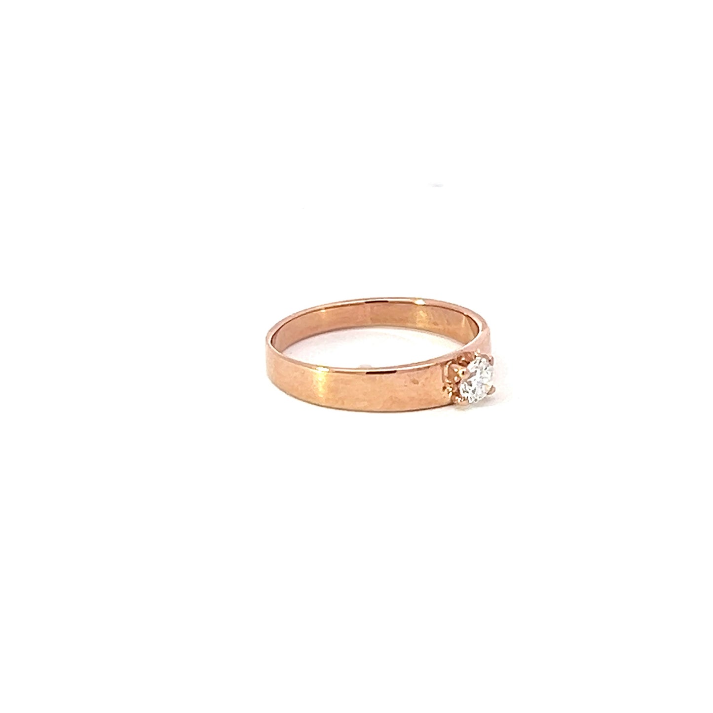 Engagement Ring w/ Diamond (.21) 18K Rose Gold