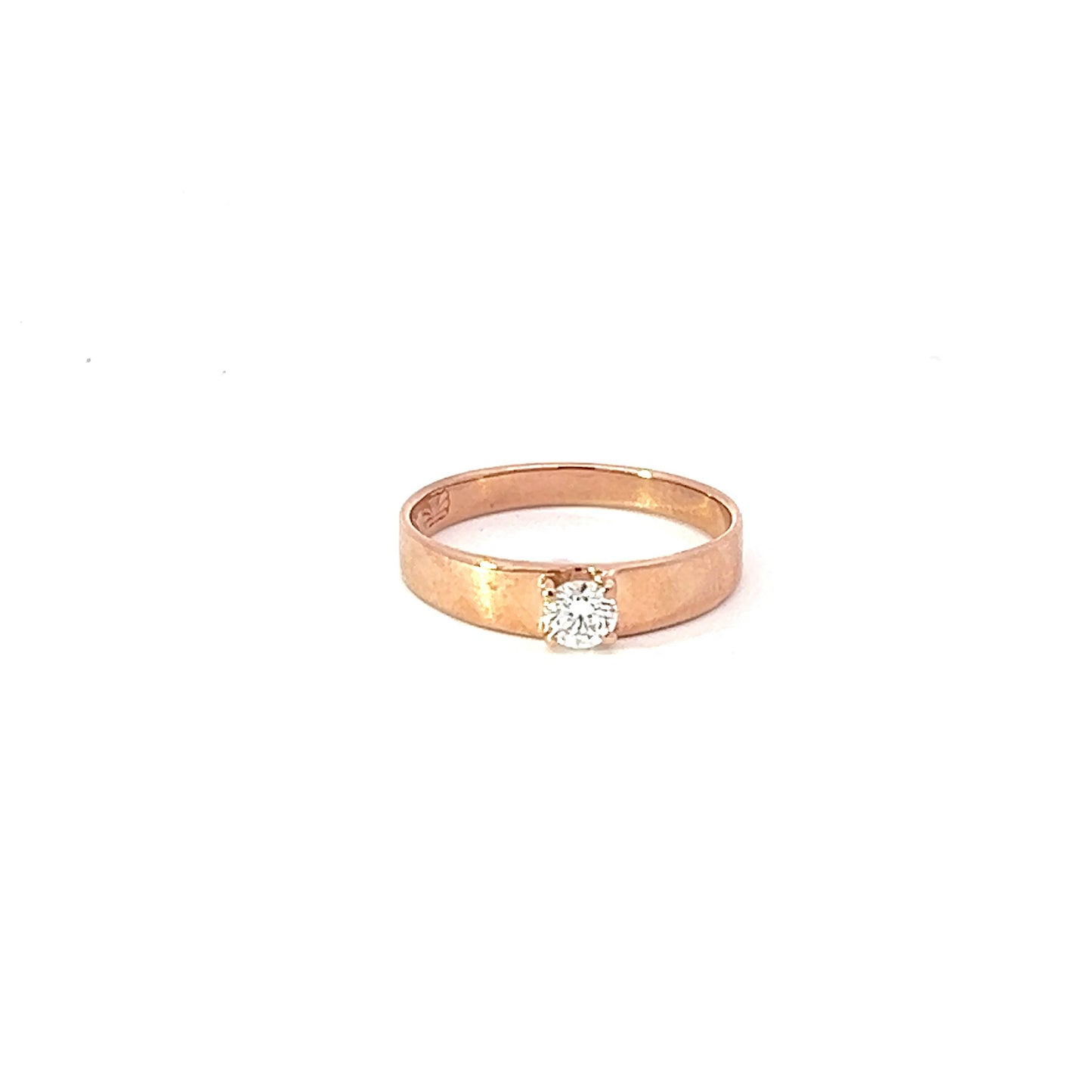 Engagement Ring w/ Diamond (.21) 18K Rose Gold
