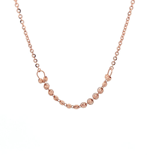 Necklace Forzentina w/ Balls 18K Rose Gold