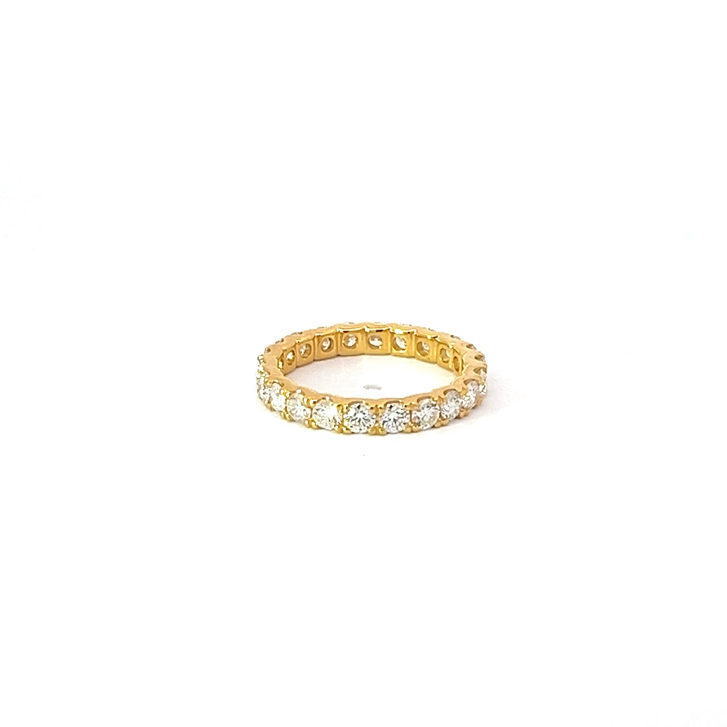 Eternity Ring w/ Diamonds 18K Yellow Gold