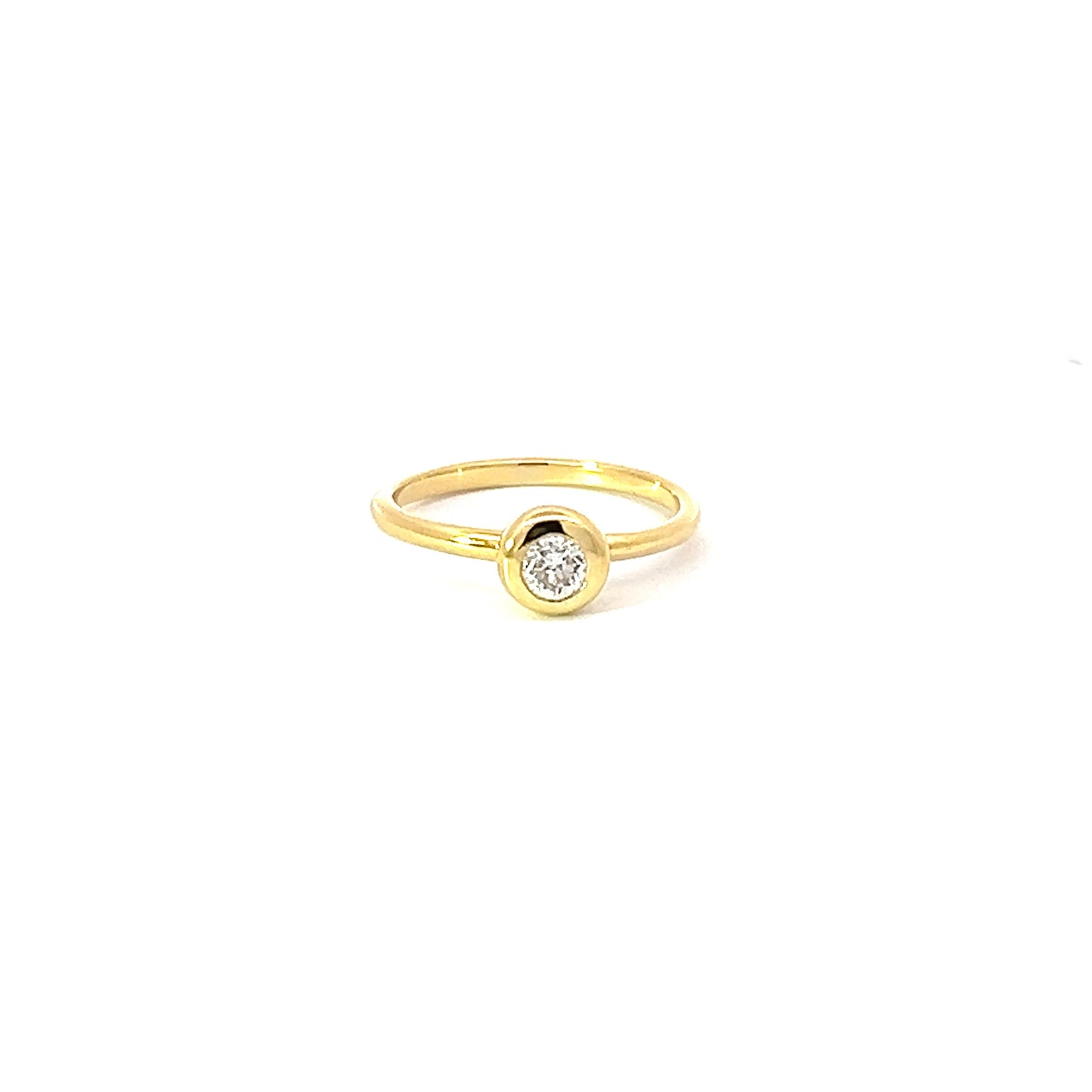 Engagement Ring w/ Diamond (.24) 18K Yellow Gold