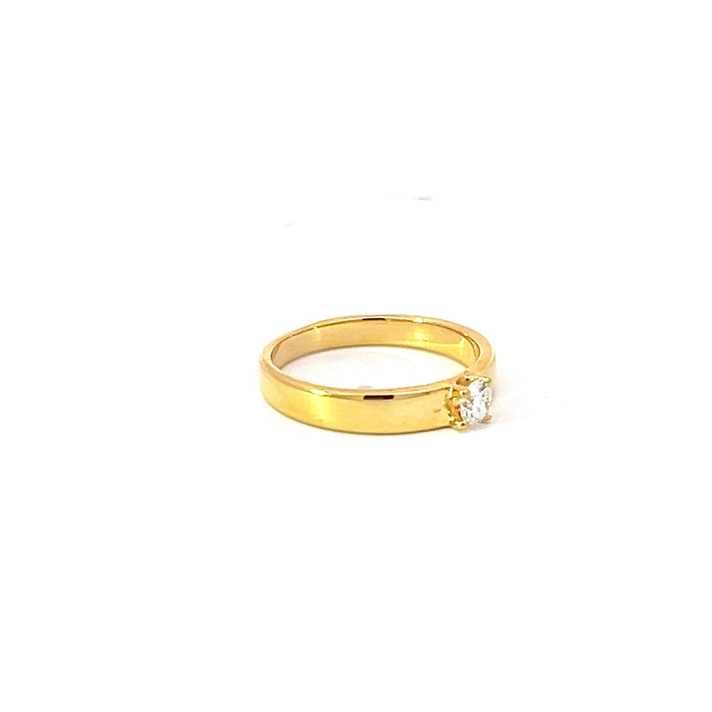 Engagement Ring w/ Diamond (.20 carat) 18K Yellow Gold