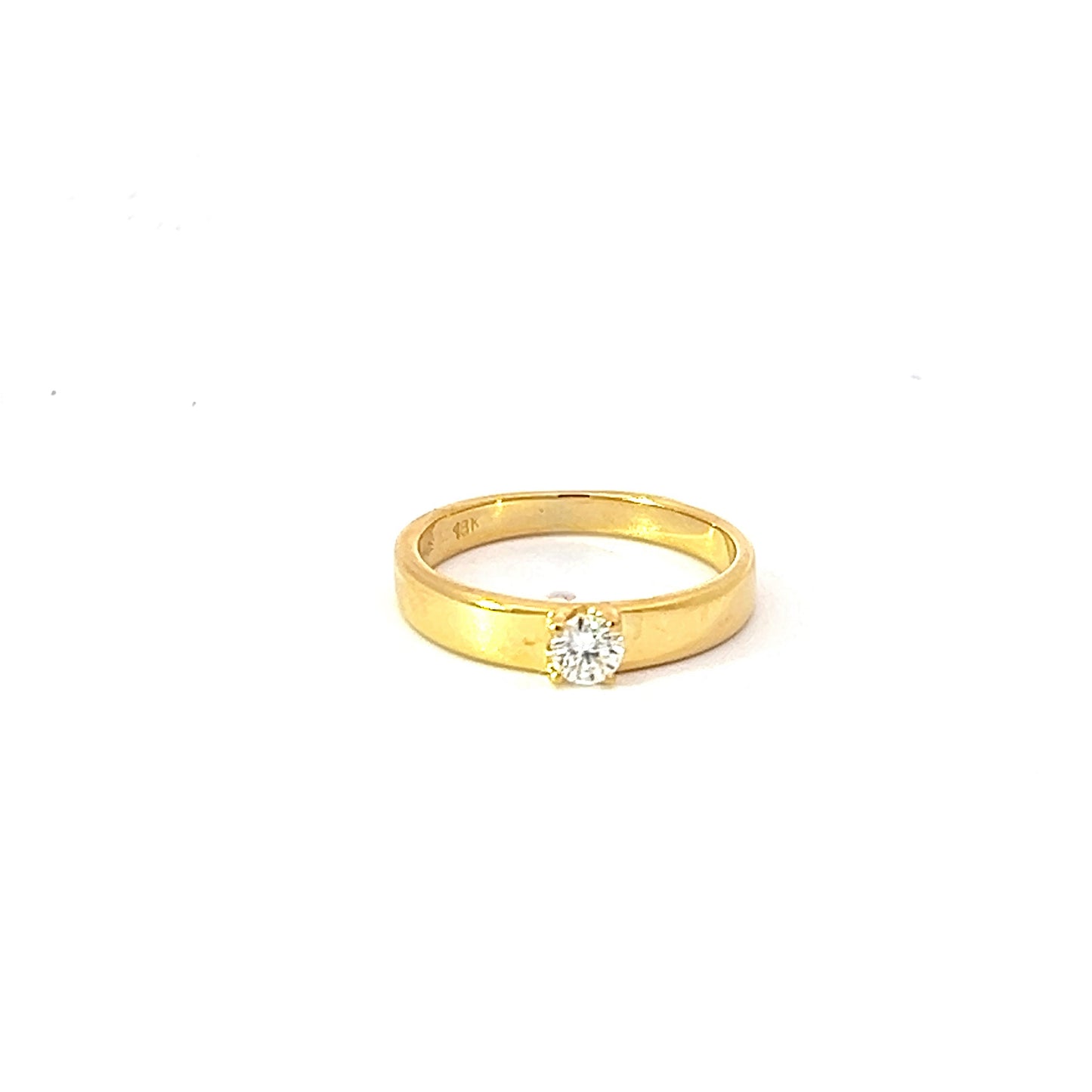 Engagement Ring w/ Diamond (.20 carat) 18K Yellow Gold