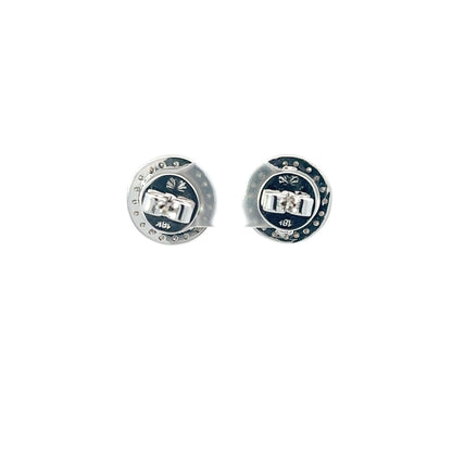 Earrings w/ 14 Diamonds & 38 Side Diamonds