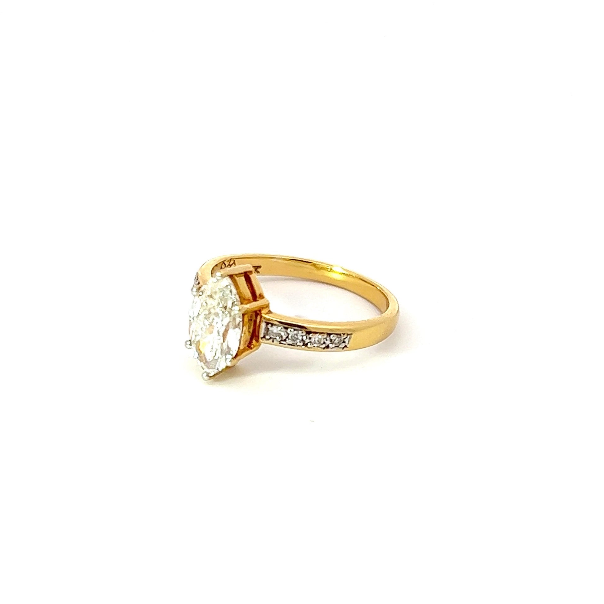 Ring w/ Marquise Diamond Diamonds β ACME JEWELRY