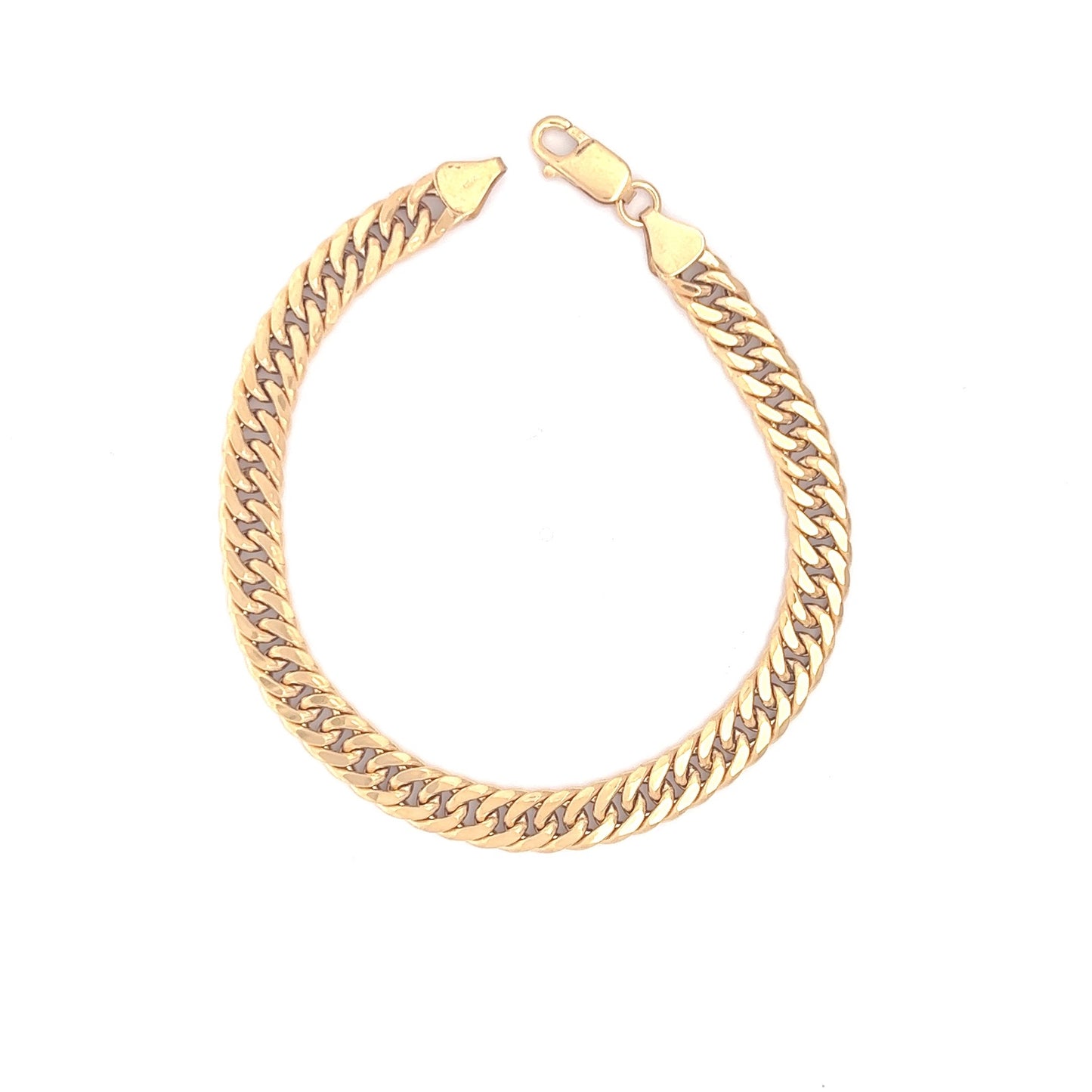 Men's Bracelet Curb 18K Yellow Gold