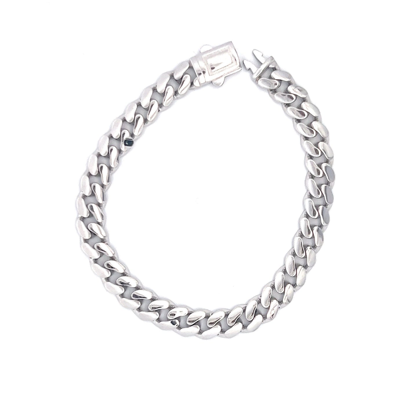 Bracelet Curb 18K White Gold