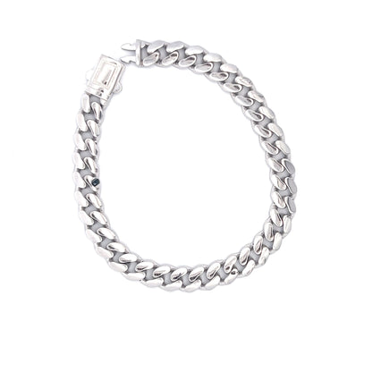 Bracelet Curb 18K White Gold