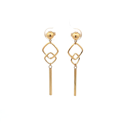 Earrings Drop Daphne 18K Yellow Gold