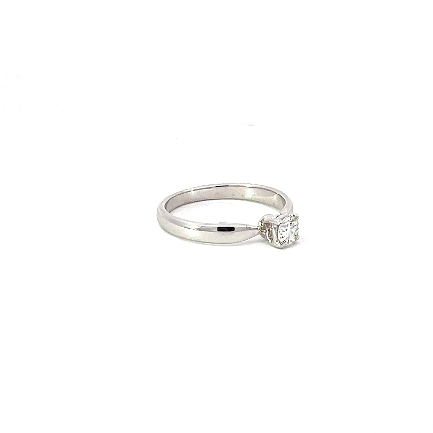 Engagement Ring w/ Diamond (.30 carat) 18K White Gold