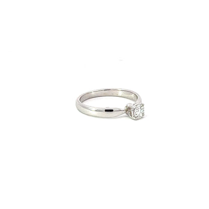 Engagement Ring w/ Diamond (.30 carat) 18K White Gold