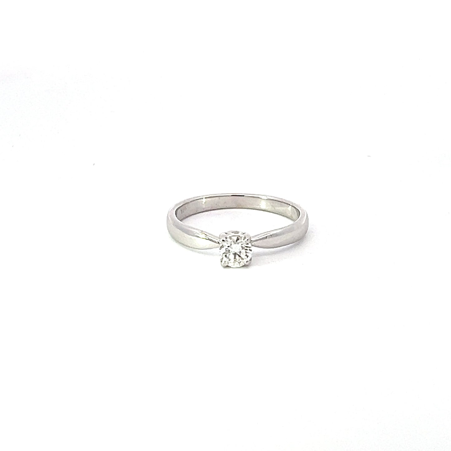 Engagement Ring w/ Diamond (.30 carat) 18K White Gold
