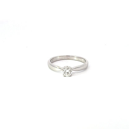 Engagement Ring w/ Diamond (.30 carat) 18K White Gold