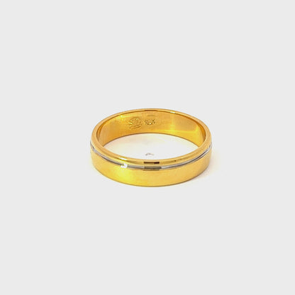 Men's Ring Band 18K Yellow Gold