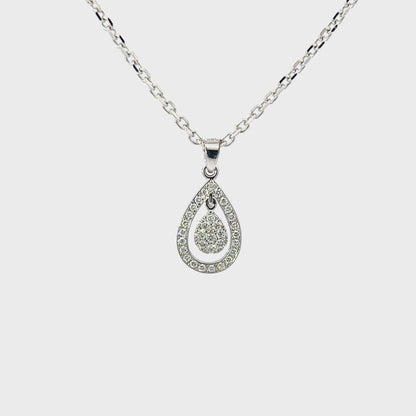 Pendant w/ 9 Diamonds (.17) & 23 Diamonds (.24)